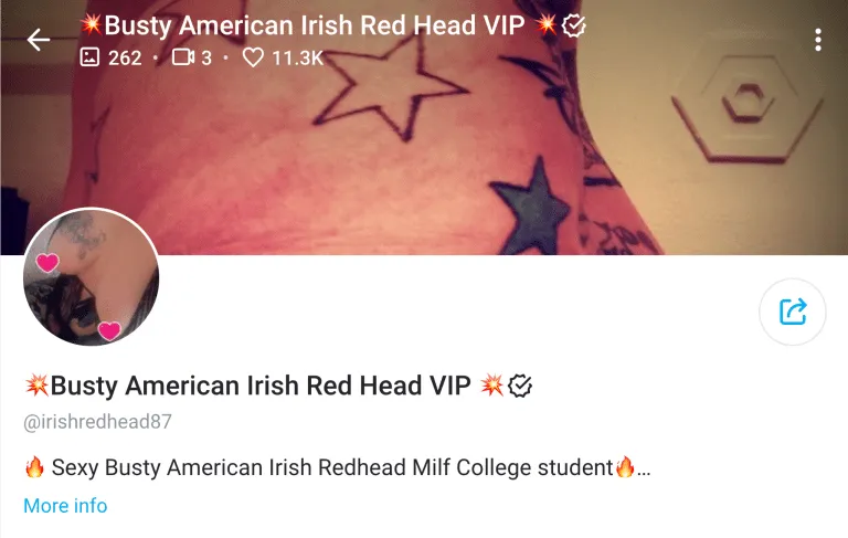 Busty American Irish Redhead