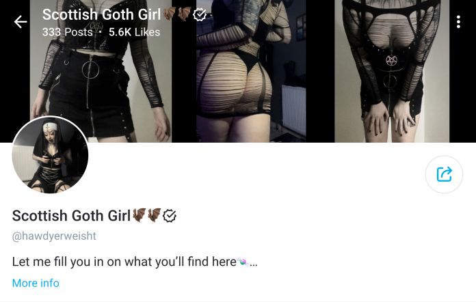 Scottish Goth Girl